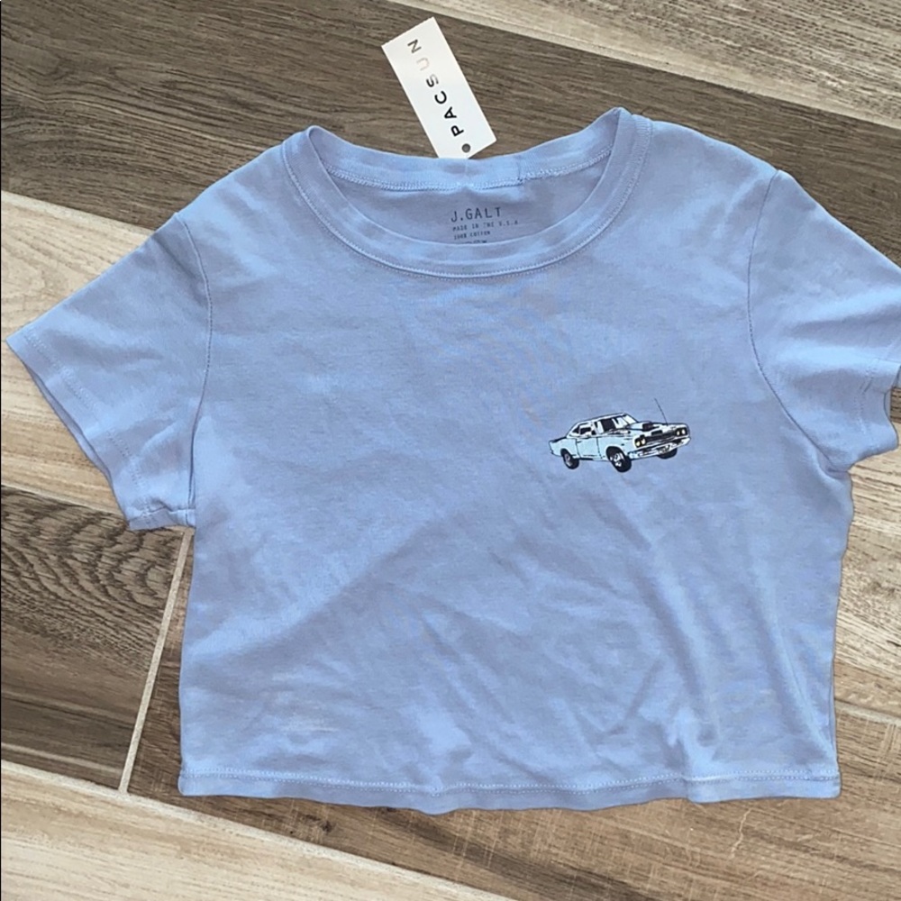 BNWT PacSun light blue crop top One size